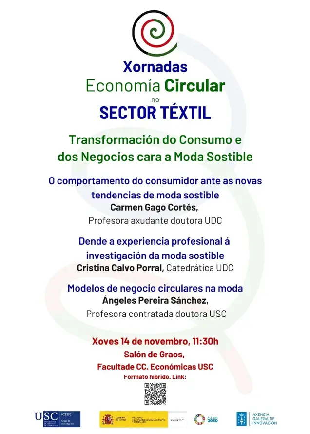 14.11.2024 | Seminario | Jornadas Economía Circular en el Sector Textil: Transformación del consumo y de los negocios hacia la moda sostenible