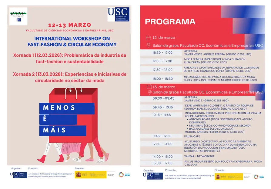 12-13.3.2026 | Seminario Internacional | International Workshop on Fast-Fashion & Circular Economy