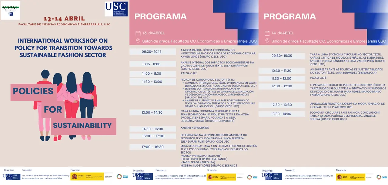 13-14.4.2026 | Seminario Internacional | International workshop on policy for transition towards sustainable fashion sector